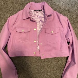 Iliac cropped jean jacket